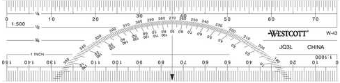 Protractor WESTCOTT W 43